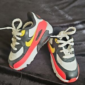 Kids Black and Red Sneakers